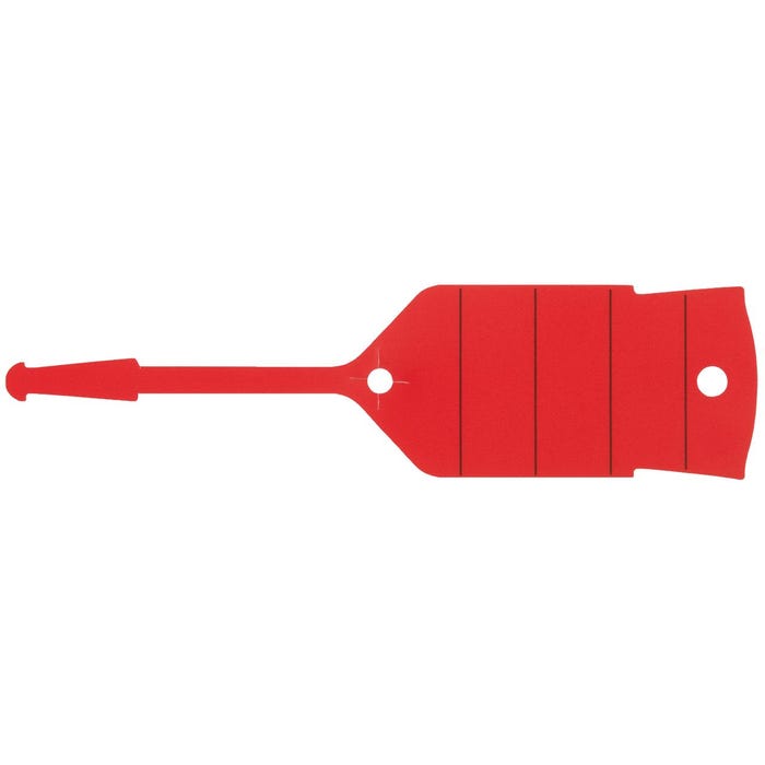 KS TOOLS Porte-clés avec boucle, rouge, pack de 500