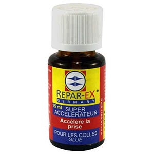 REPAR-EX - Flacon d'Activateur de Colle Extra Forte Reparex - Accélérateur de Colle - Tous Collages - Flacon de 15ml