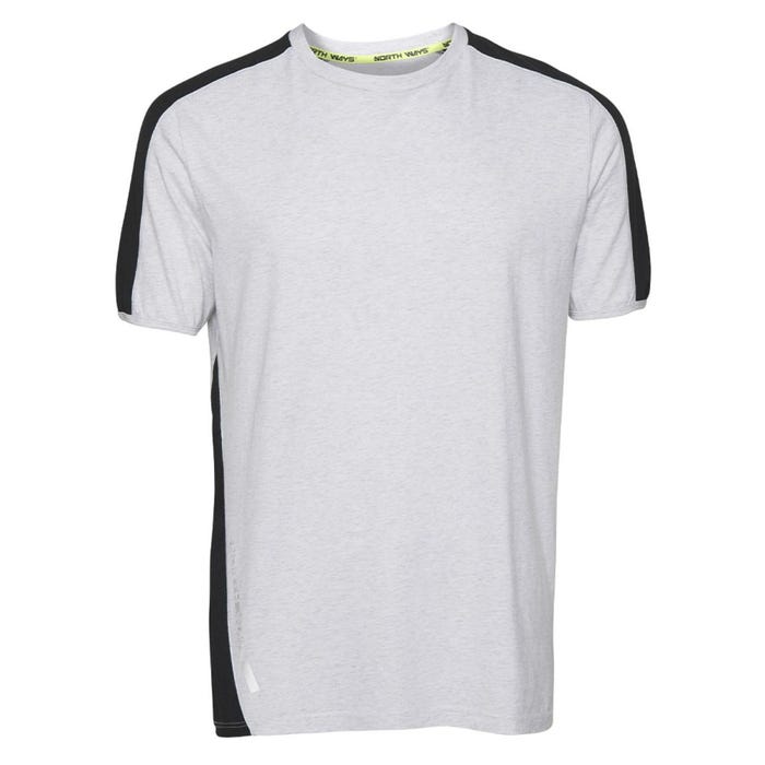 Tee-shirt à manches courtes pour homme Andy blanc chiné - North Ways - Taille XL