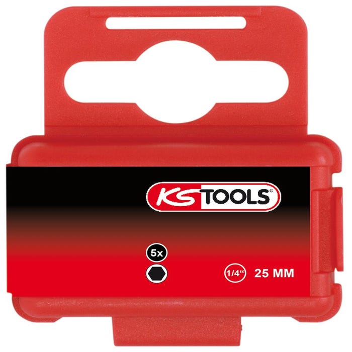 KS TOOLS 1/4" Embouts six pans intérieurs TORSIONpower, 25 mm, 3 mm,