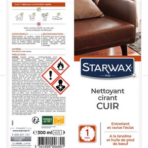 ENTRETIEN CUIR STARWAX AEROSOL 300ML STARWAX - 680