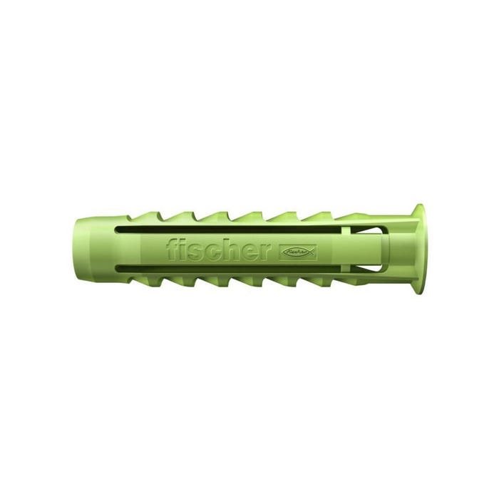 FISCHER - Cheville a quadruple expansion SX Green 10x50 mm - fabriquée a base de matieres premieres renouvelables - Boîte de 45