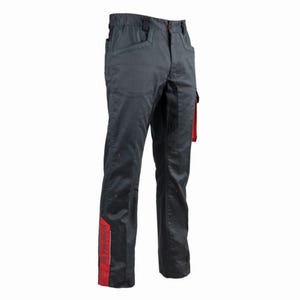 Pantalon stretch facom steps noir/gris/rouge - fxww1010e