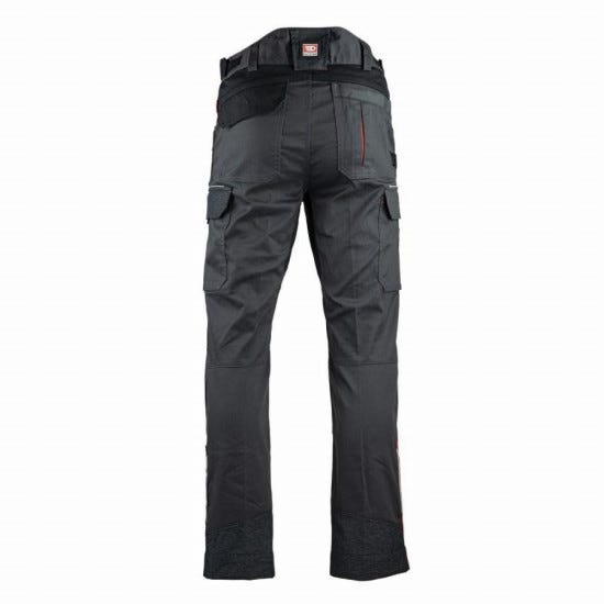 Pantalon de travail stretch avec poches genouillère 2 positions STRAP gris sombre FACOM