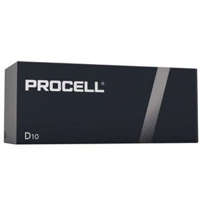 10 Piles alcalines Procell LR20/D (1,5V) DURACELL