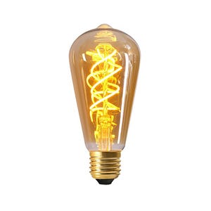 Girard Sudron Ampoule Edison Filament LED TWISTED 5W E27 2000K 260Lm Ambrée