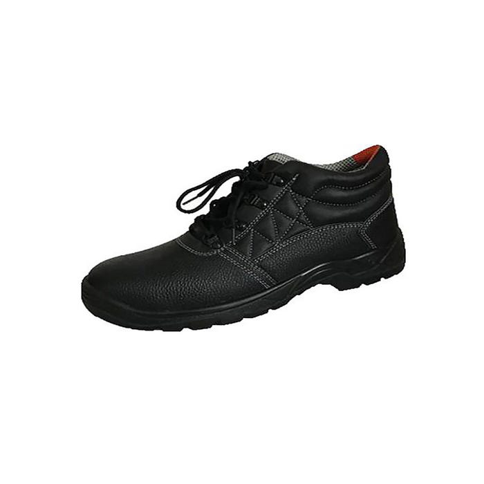 Chaussures de sécurité hautes NACRITE S1P SRC en cuir fleur de vachette noir P48 - B0911-T48