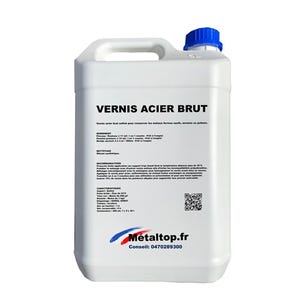 Vernis Acier Brut - Metaltop - Incolore - RAL Incolore - Pot 20L