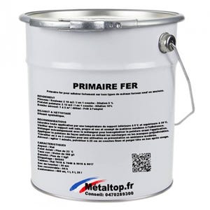 Primaire Fer - Metaltop - Gris anthracite - RAL 7016 - Pot 25L