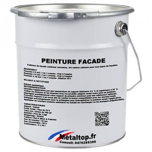 Peinture Facade - Metaltop - Blanc signalisation - RAL 9016 - Pot 25L