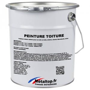 Peinture Toiture - Metaltop - Noir signalisation - RAL 9017 - Pot 25L
