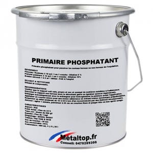 Primaire Phosphatant - Metaltop - Gris fenêtre - RAL 7040 - Pot 25L