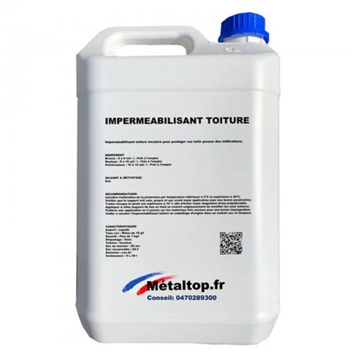Hydrofuge Toiture - Metaltop - Incolore - RAL Incolore - Pot 5L