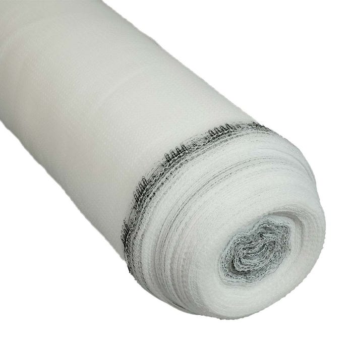 Filet d'échafaudage Blanc 3,07x50 m - Qualité PRO TECPLAST 50EC - Filet de protection d'échafaudage pour chantier - Pare-gravats