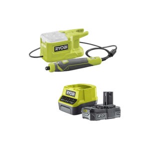 Pack RYOBI - Mini outil multifonction 18V One+ - 1 batterie - 2,0Ah - 1 chargeur rapide