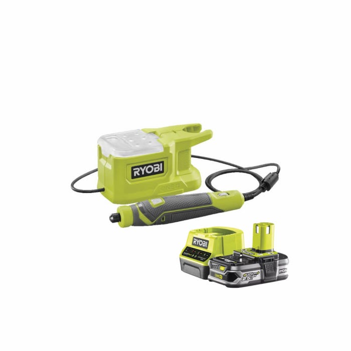 Pack RYOBI Mini outil multifonction 18V One+ RRT18-0 - 1 Batterie 2.5Ah - 1 Chargeur rapide RC18120-125