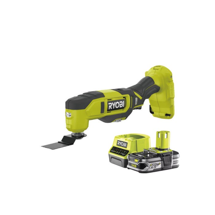 Pack RYOBI Multitool 18V One+ RMT18-0 - 1 Batterie 2.5Ah - 1 Chargeur rapide RC18120-125
