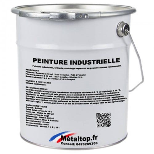 Peinture Industrielle - Metaltop - Gris vert - RAL 7009 - Pot 25L