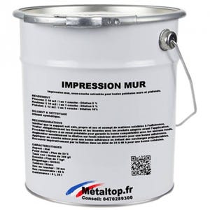 Impression Mur - Metaltop - - Pot 20L