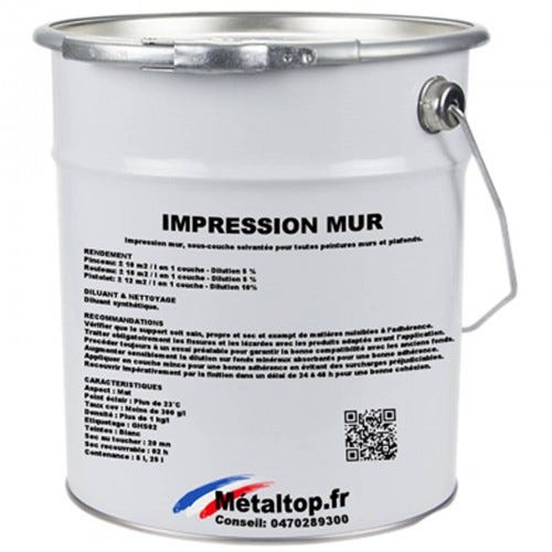 Impression Mur - Metaltop - - Pot 20L