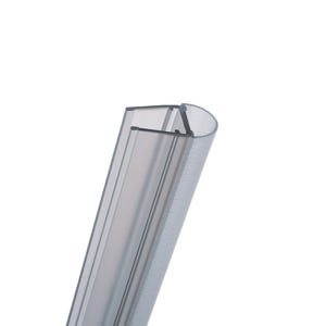 Schulte Joint d'étanchéité de douche bas ou intervolet vertical universel, 200cm recoupable pour élément fixe pivotant ou bas 6 et 8 mm,E100078-8-3-99