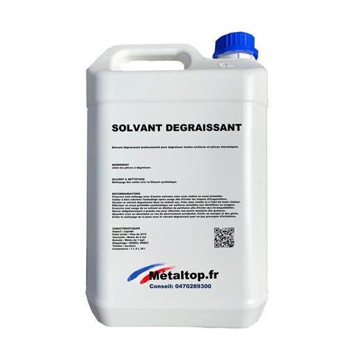 Solvant Degraissant - Metaltop - Incolore - RAL Incolore - Pot 5L
