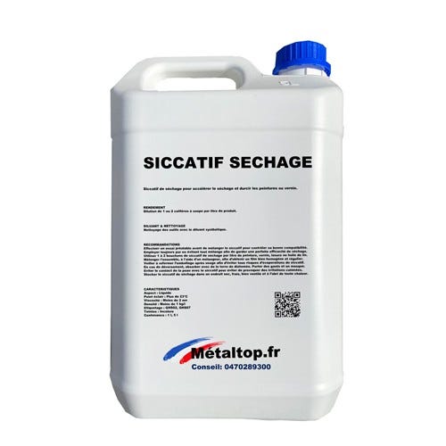 Siccatif Sechage - Metaltop - Incolore - RAL Incolore - Pot 1L