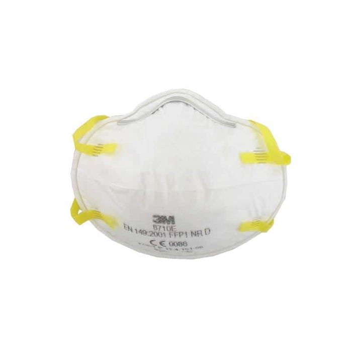Masque 3M 8710 anti-poussières FFP1 sans soupape x 20