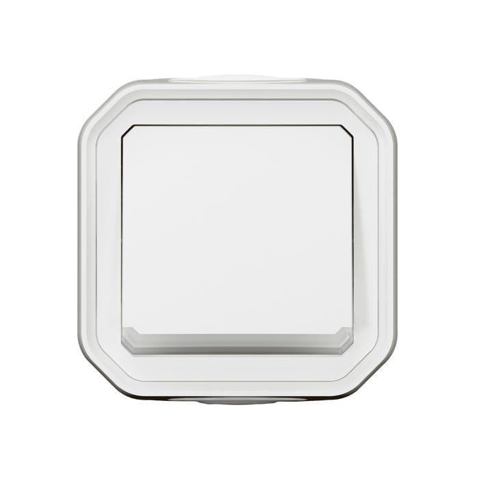 bouton poussoir - no - lumineux - blanc - saillie - legrand plexo 069762l