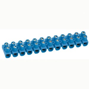 barrette de connexion - 6 mm2 - legrand nylbloc - bleu