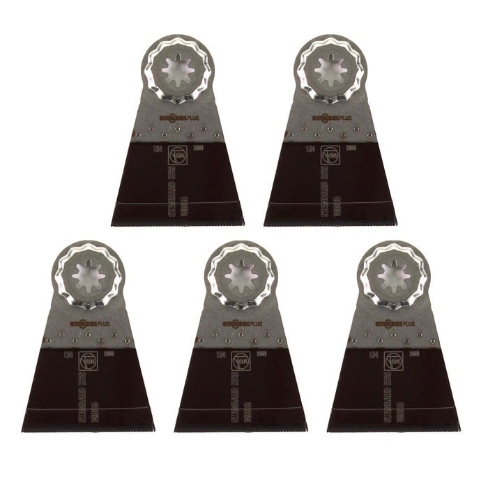 Fein E-Cut Standard Starlock Plus Lames de scie 50x65 mm - 5 pièces ( 63502134230 ) HCS-acier