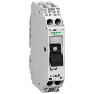 disjoncteur de controle - schneider - phase / neutre - 0.5 ampère - schneider electric gb2cd05