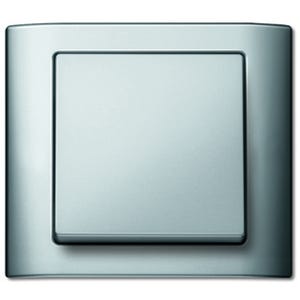 plaque - 1 poste - aqua - aluminium - schneider electric mtn400160