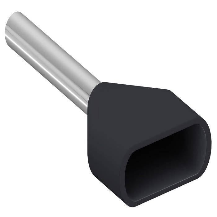 embout de cablage - double - 1.5 mm2 - noir schneider electric az5de015