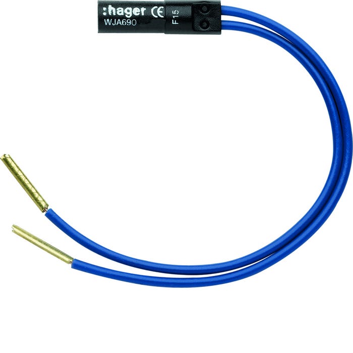 lampe - bleu - 250 volts - hager ateha - hager wja690