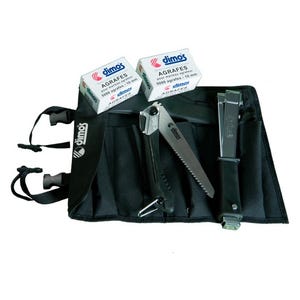 DIMOS - Sacoche à outils spéciale agrafage avec scie japonaise - Réf: 980302