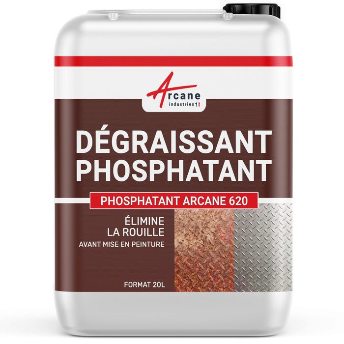 Dérochant Dégraissant phosphatant Accroche peintures - DÉGRAISSANT PHOSPHATANT - 20 L - - ARCANE INDUSTRIES