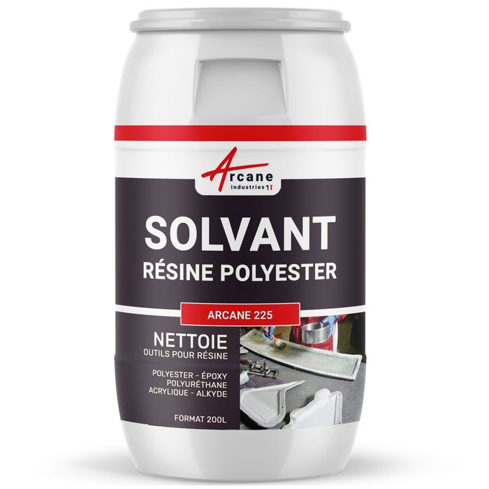 Solvant Nettoyant Résine polyester - Substitut acétone - 200 L - - ARCANE INDUSTRIES