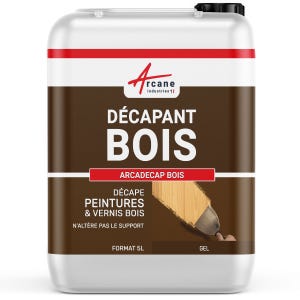 Décapant pour Bois - Produit décapant peinture, vernis - ARCADECAP BOIS - 5 L - - ARCANE INDUSTRIES