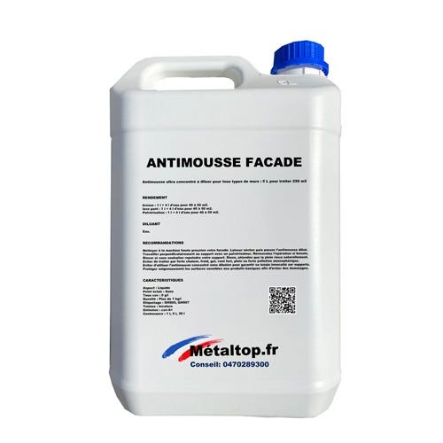 Antimousse Facade - Metaltop - Incolore - RAL Incolore - Pot 1L
