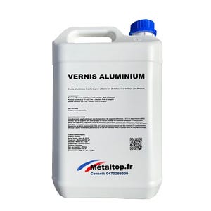 Vernis Aluminium - Metaltop - Incolore - RAL Incolore - Pot 5L