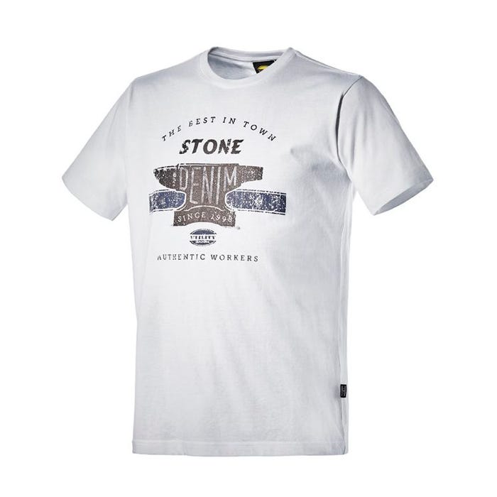 Tee-shirt de travail GRAPHIC DENIM à manches courtes blanc TXL - DIADORA SPA - 702.171200.XL 20002