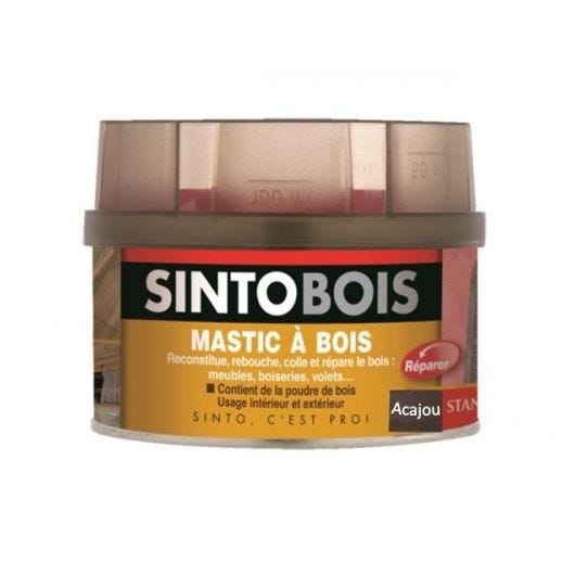 Mastic sans styrène SINTOBOIS acajou 1000ml - SINTO - 23772