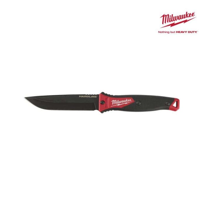 Couteau Hardline MILWAUKEE - lame fixe AUS-8 de 125 mm 4932464830