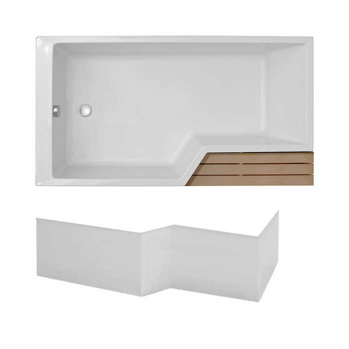 Baignoire bain douche JACOB DELAFON compacte Neo + tablier de baignoire 180x90 gauche