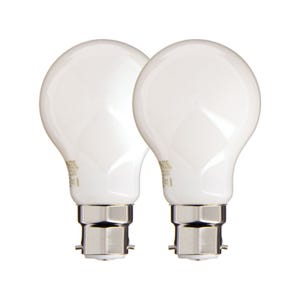Xanlite - Lot de 2 ampoules Filament LED A60 Opaque, culot B22, 806 Lumens, équivalence 60 W, 4000 Kelvins, Blanc Neutre - PACK2RFB806GOCW
