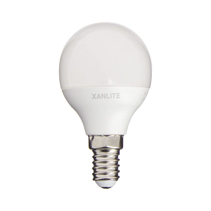 Xanlite - Ampoule LED SMD P45 Opaque, culot E14, 470 Lumens, conso. 5,3W (eq. 40W), 4000K, Blanc neutre - EV470PCW