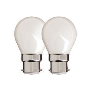 Lot de 2 ampoules filament LED P45, culot B22, 806 Lumens (équivalence 60W, 4000 Kelvin, Blanc neutre