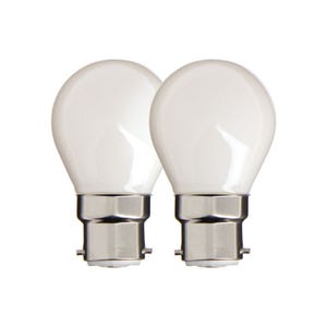 Xanlite - Lot de 2 ampoules filament LED P45, culot B22, 806 Lumens (équivalence 60W, 4000 Kelvin, Blanc neutre - PACK2RFB806POCW