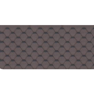 Bardeaux bitumineux Hexagonal Rock H-BROWN, couleur marron - bitume toiture